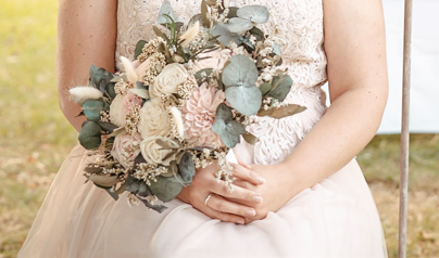Hochzeitsstrauß aus Trockenblumen